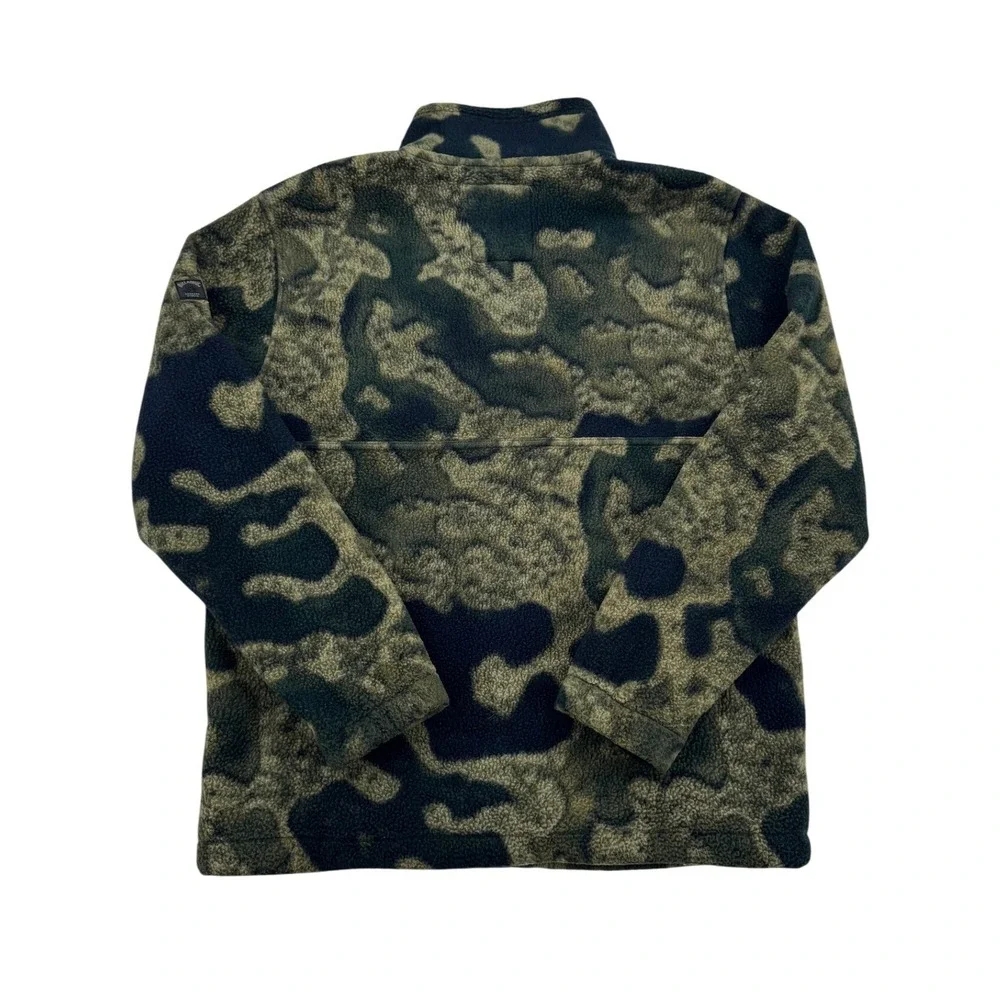 Billabong Adventure Division Fleece Mens M Green Camo Excellent Burkard Studio
